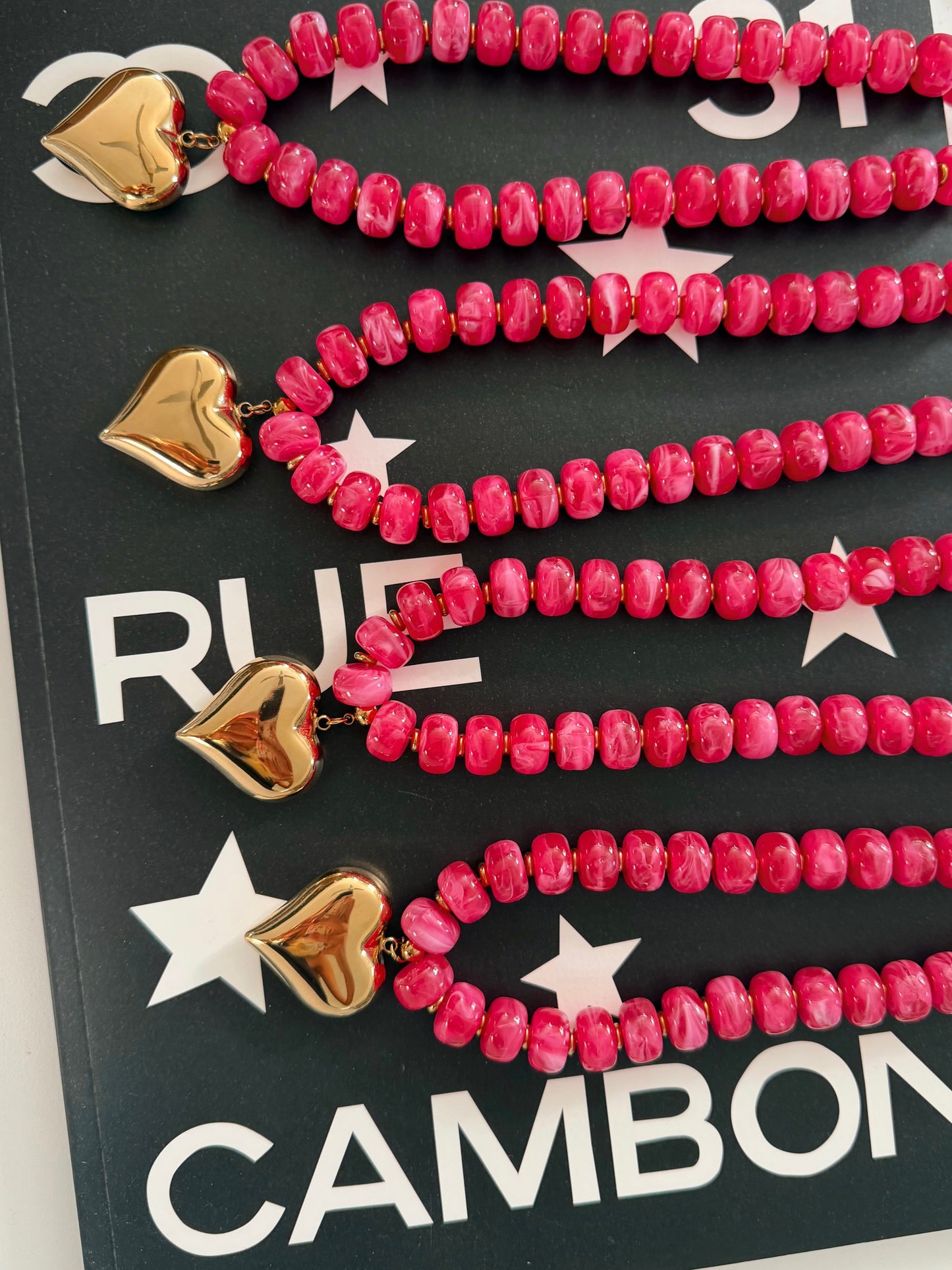 PINK HEART NECKLACE