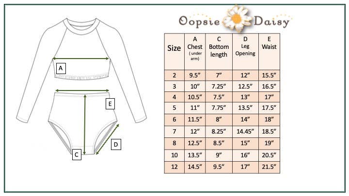 Kids Watermelon Summer 2 Piece Rash Guard Swimsuit: 12