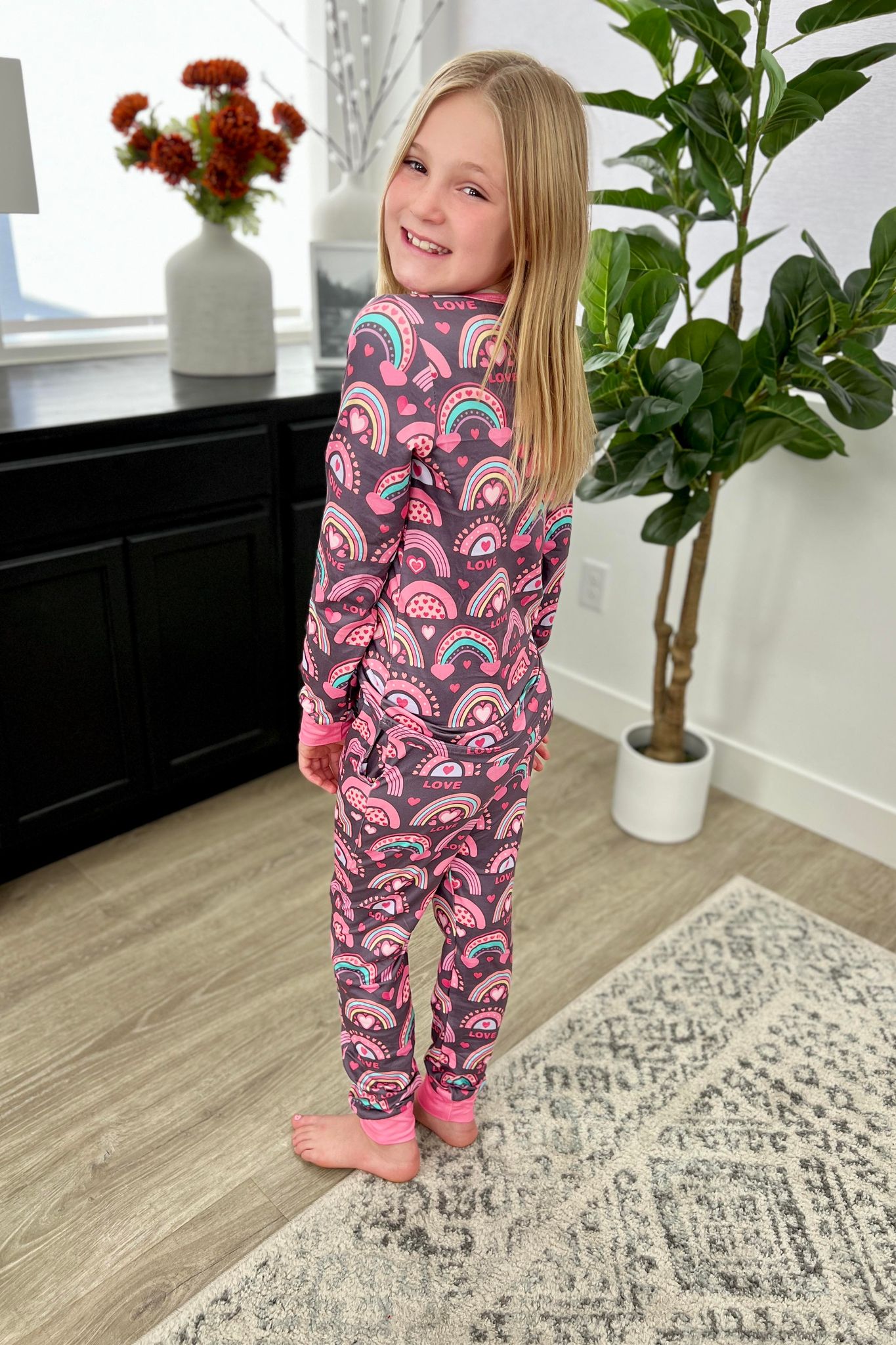 Matching Valentines Day PJ Set-#3-Rainbow