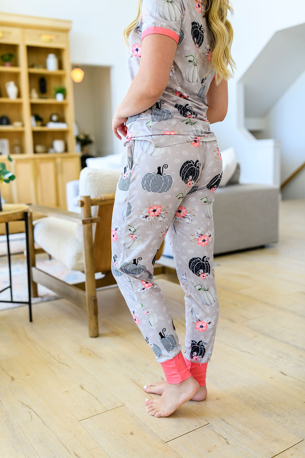 Fall PJ set (Jogger Bottom )-#2-Woodland Pumpkin