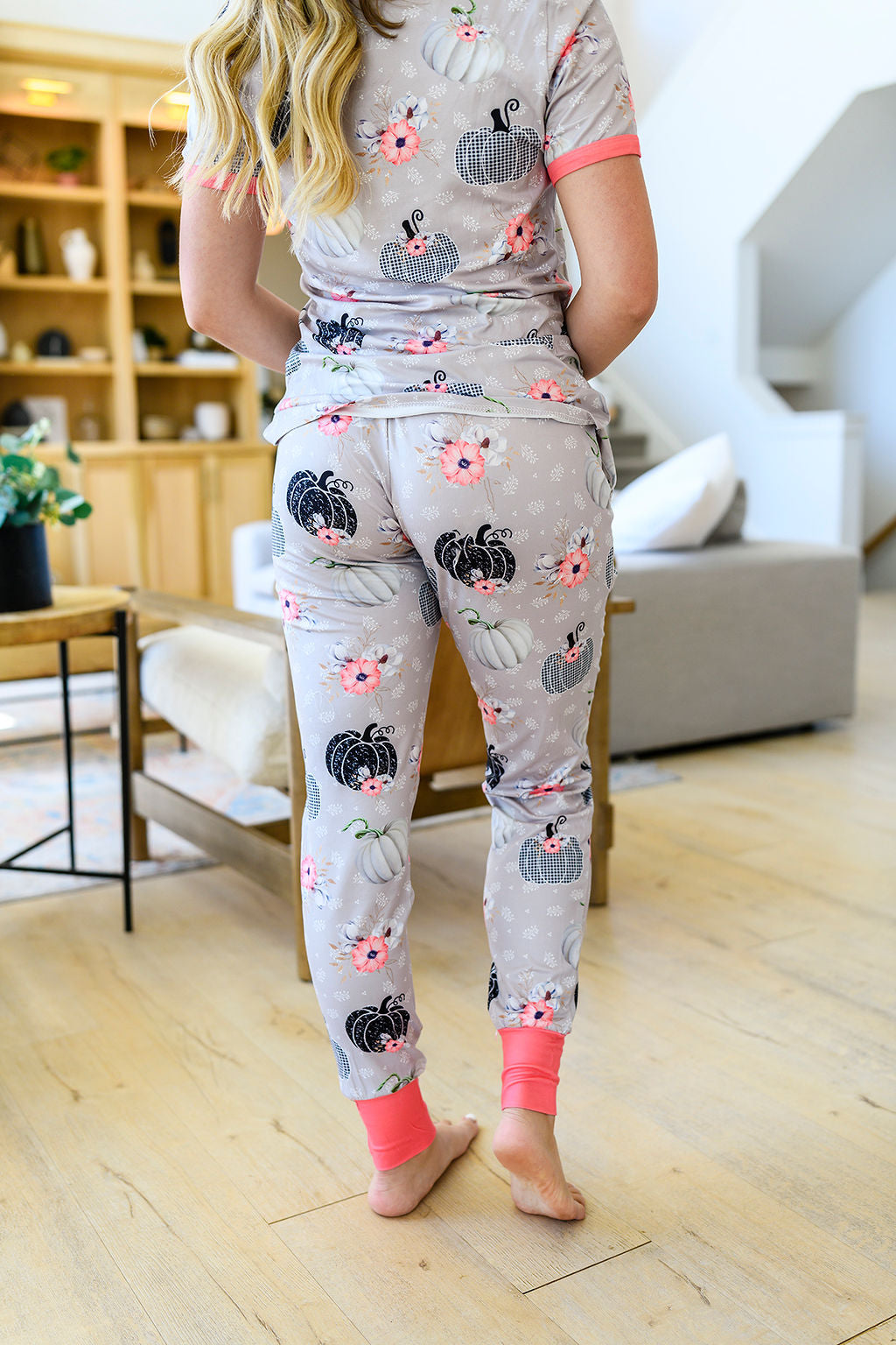 Fall PJ set (Jogger Bottom )-#2-Woodland Pumpkin