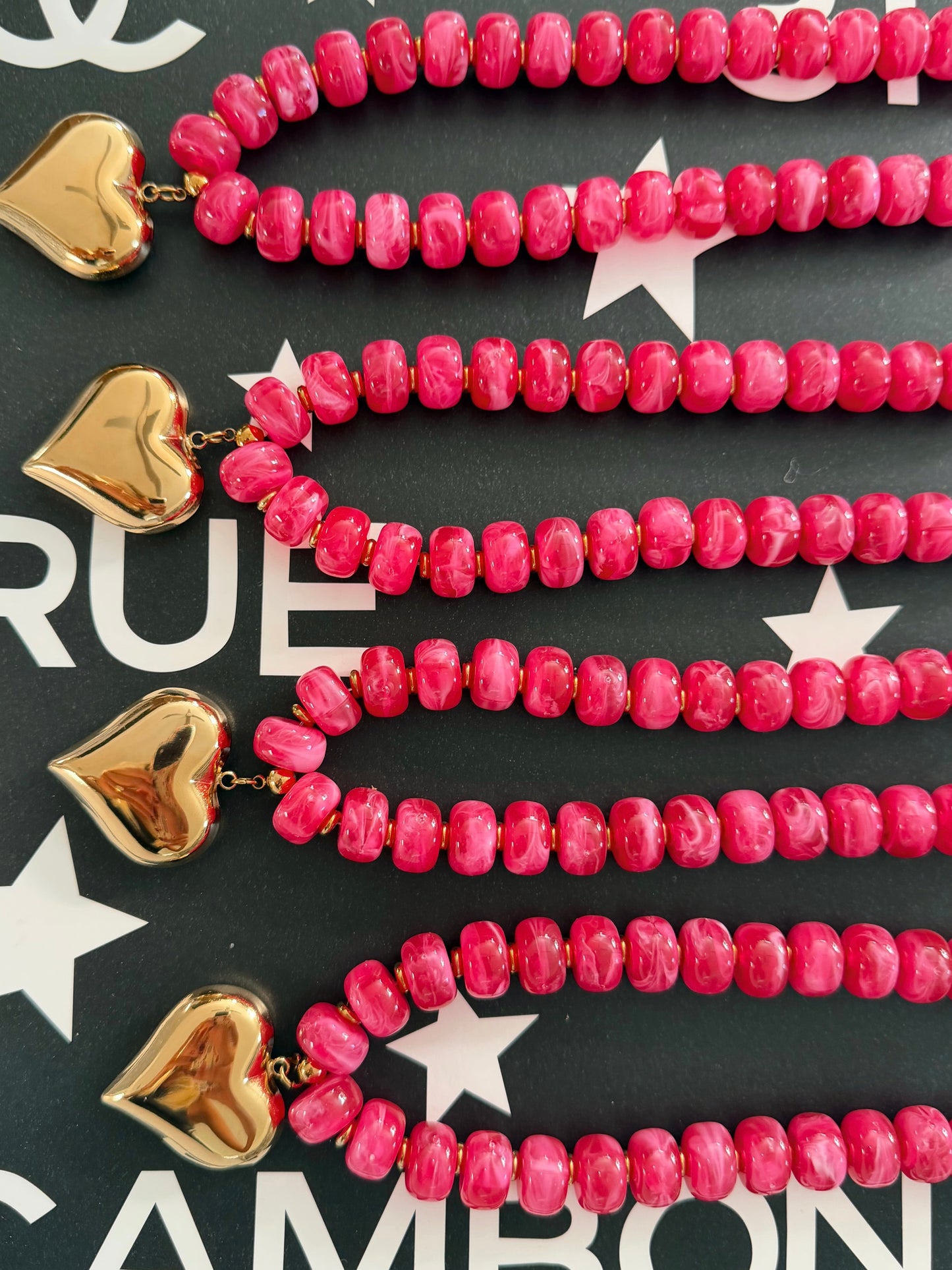 PINK HEART NECKLACE