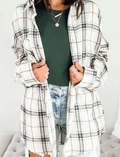 Plaid Flannel Top