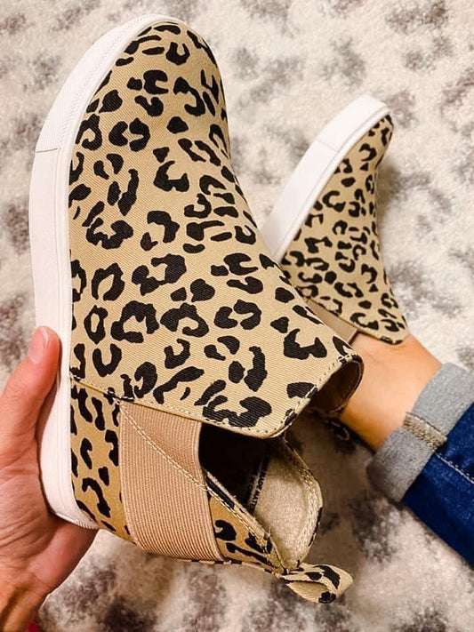 Leopard Sneaker Booties